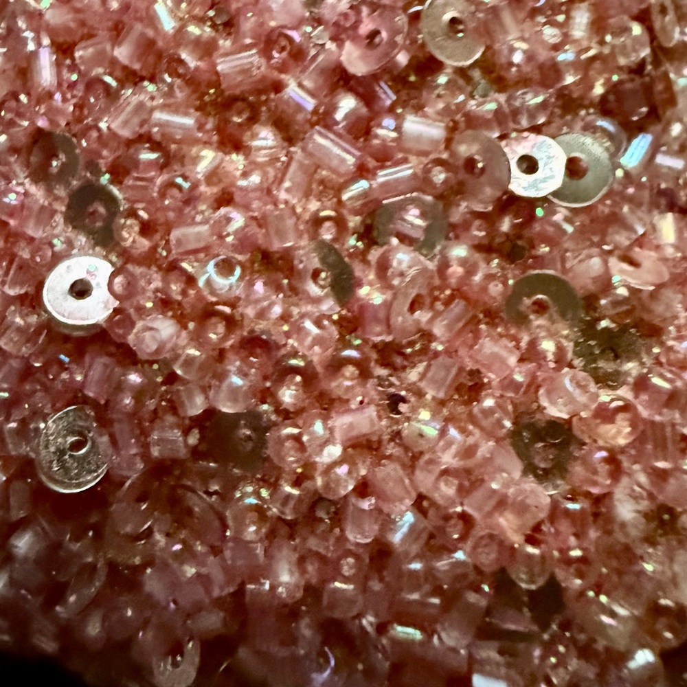 Set Of 3 pink Sequins Hearts. Home decoration. New - Picture 8 of 12